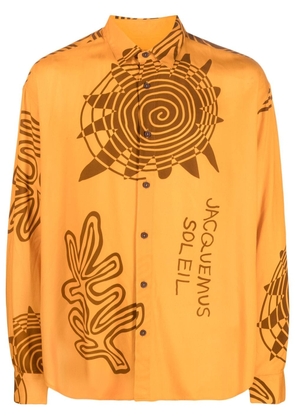 Jacquemus La chemise Simon sun-print shirt - Orange