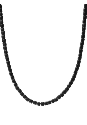 David Yurman 4mm hex square bead necklace - Black