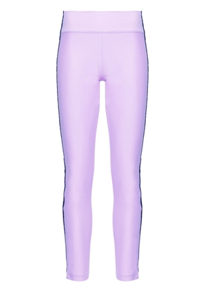 Versace Jeans Couture logo-jacquard leggings - Purple
