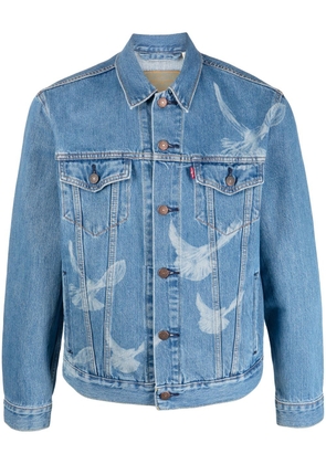 Levi's bird-print denim jacket - Blue