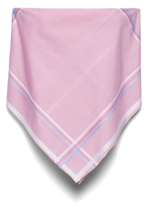 Prada check-print cotton bandana top - Pink