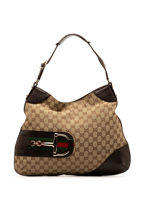 Gucci Pre-Owned 2000-2015 GG Canvas Hasler hobo bag - Brown