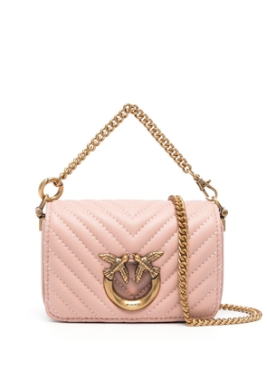PINKO Love Birds quilted-leather mini bag
