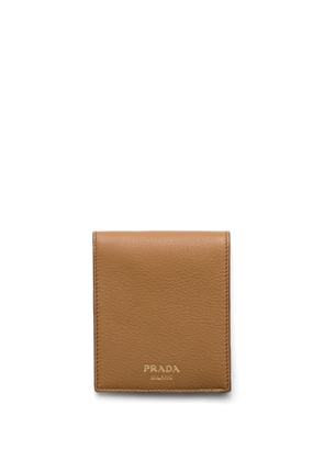 Prada leather bi-fold wallet - Brown