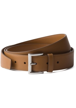 Prada buckle-fastening leather belt - Brown