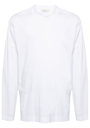 Zegna long-sleeve cotton T-shirt - White