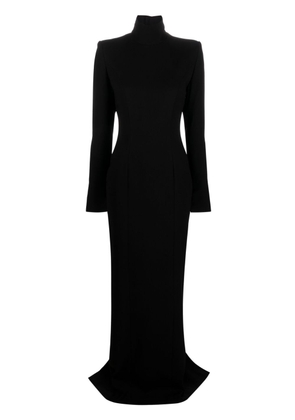 Mônot high-neck open-back maxi dress - Black