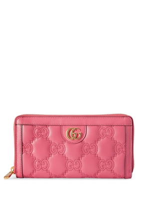 Gucci GG matelassé zip-around wallet - Pink