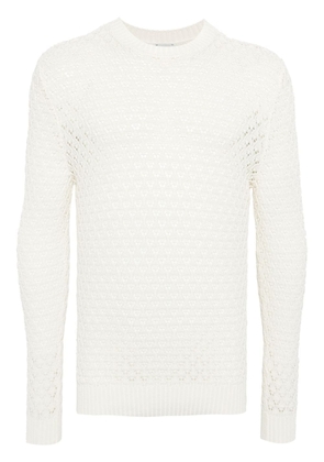 Eleventy open-knit cotton jumper - White