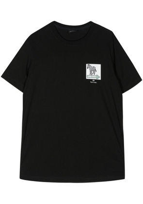 PS Paul Smith One Way Zebra Print T-shirt - Black