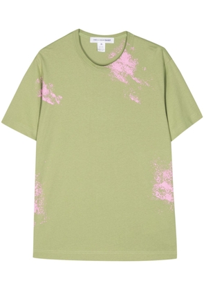 Comme Des Garçons Shirt spray paint-effect cotton T-shirt - Green