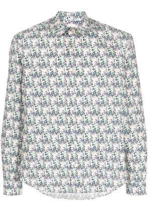 Paul Smith Floral-print shirt - Neutrals