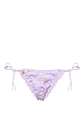 MC2 Saint Barth floral-print bikini bottoms - Purple