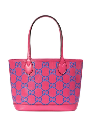 Gucci GG-embossed leather tote bag - Pink