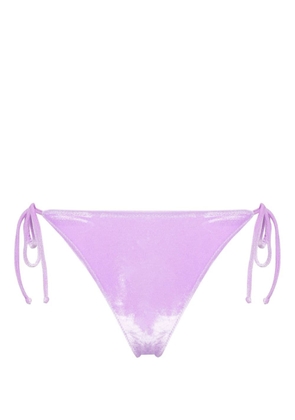MC2 Saint Barth velvet bikini bottoms - Purple