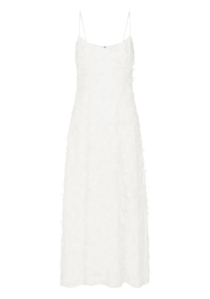 Anna Quan Stella Dandelion-appliqué maxi dress - White