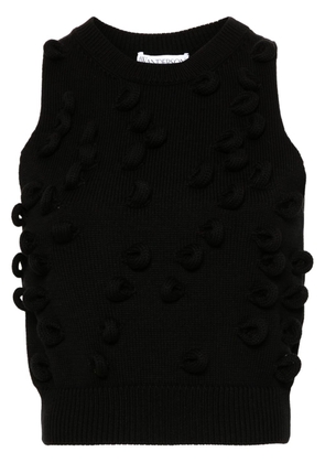 JW Anderson loop-detailing knitted tank top - Black