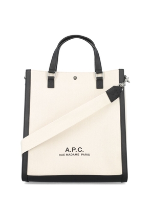 A.P.C. Camille 2.0 canvas tote bag - Neutrals