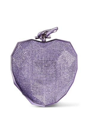 Jimmy Choo Faceted Heart clutch bag - Purple