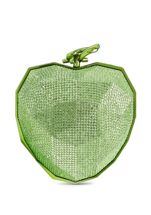 Jimmy Choo Faceted Heart clutch bag - Green