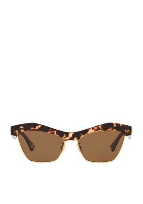 Bottega Veneta Half-Frame Sunglasses