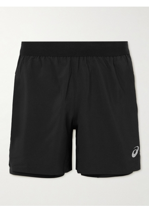 Asics - Road 2-in-1 Straight-Leg Recycled-Shell Shorts - Men - Black - XS