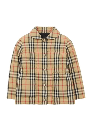 Burberry Kids Reversible Check Puffer Jacket (3-14 Years)