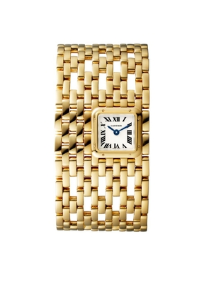 Cartier Yellow Gold Panthère De Cartier Cuff Watch 31Mm