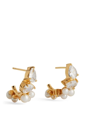 Completedworks Gold Vermeil, Zirconia And Pearl Chasing Shadows Earrings