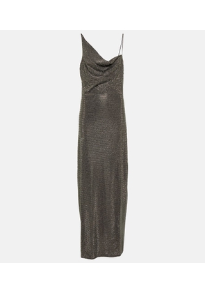 Stella McCartney Asymmetric embellished maxi dress