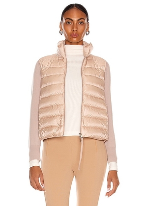 Moncler Maglia Cardigan Jacket in Blush - Blush. Size S (also in ).