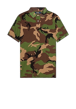 Polo Ralph Lauren Printed Mesh Polo in Surplus Camo - Army. Size S (also in ).