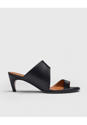 Trivento Black Leather Cut Out Heels