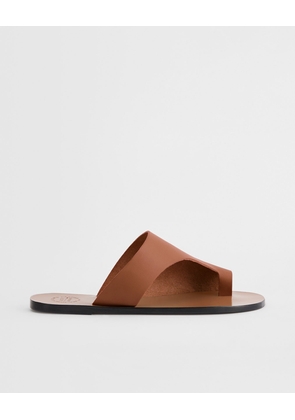 Rosa Brandy Leather Cut Out Sandals