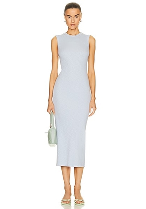 Enza Costa Textured Knit Sleeveless Maxi Dress in Light Blue - Baby Blue. Size XS (also in ).
