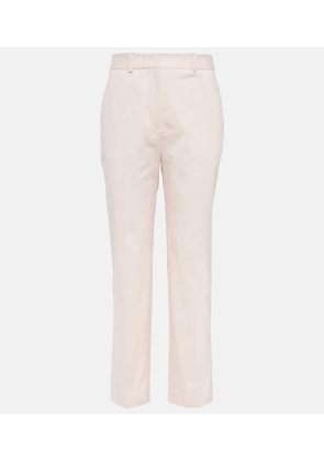 Loro Piana Dirk high-rise cotton-blend pants