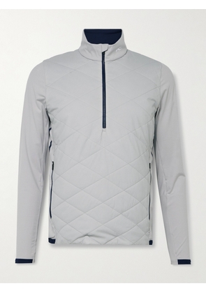 Kjus Golf - Release Quilted Shell and Jersey Half-Zip Golf Jacket - Men - Gray - IT 46
