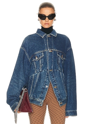 Balenciaga Swing Denim Jacket in Blue Couture - Blue. Size 36 (also in ).
