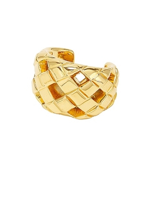chanel Chanel Matelasse Bangle Bracelet in Gold - Metallic Gold. Size all.