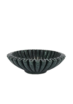 Anastasio Home Ruffle Bowl in Emerald - Green. Size all.
