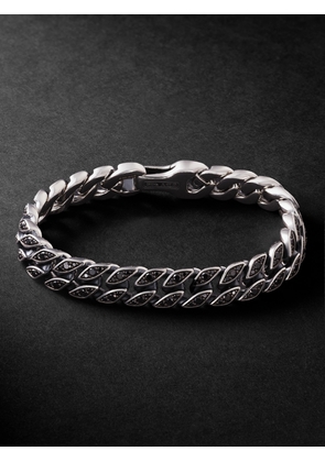 David Yurman - Silver Diamond Chain Bracelet - Men - Silver