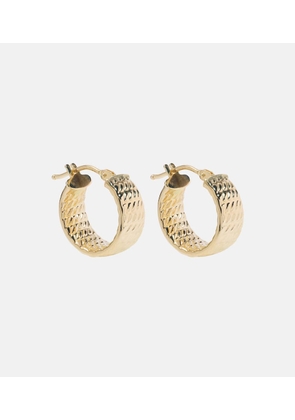 Stone and Strand Le Groove 14kt gold hoop earrings