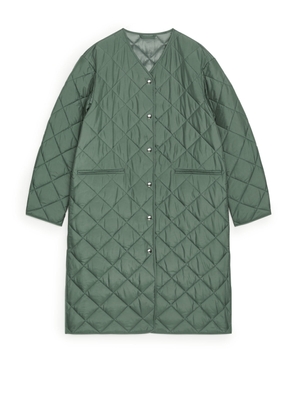 Quilted Coat - Green
