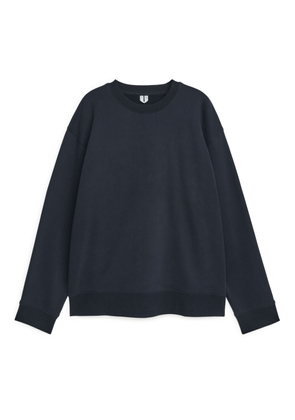 Relaxed Terry Sweatshirt - Blue