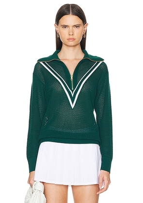 Varley Savannah Knit Sweater in Forest - Green. Size L (also in M, S, XS).