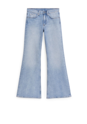 WAVE Slim Flared Stretch Jeans - Blue