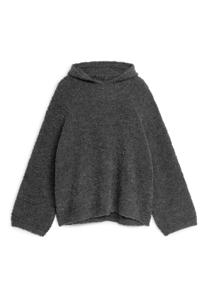 Hooded Wool Jumper - Grey