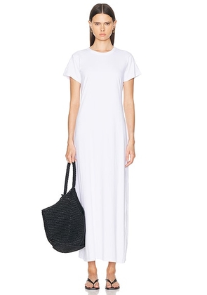 LESET Margo Maxi Dress in White - White. Size L (also in M, S, XS).