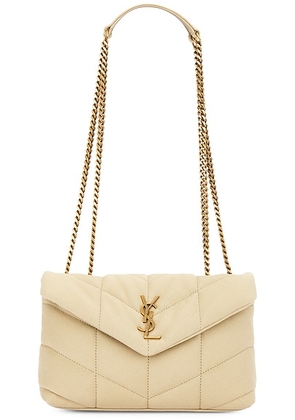 Saint Laurent Toy Puffer Bag in Cool Beige - Beige. Size all.