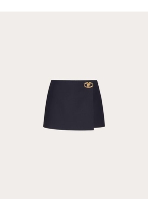 Valentino CREPE COUTURE SKIRT Woman NAVY 36